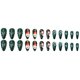 thumbnail image 5 of Puntas de uñas navideñas terminadas, uñas postizas navideñas, parches para uñas, parche para uñas, 5 of 6