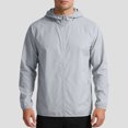thumbnail image 2 of Ceisia Sun Protection Jacket Men's Thin Breathable Summer Sun Protective UV Protection Plus Size Ice Silk Outdoor Sports Windbreaker Jacket Gray XL Gifts for Father, 2 of 9