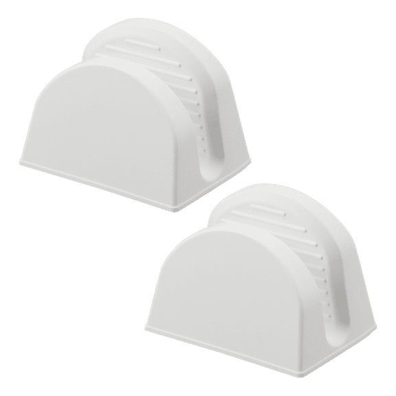 Yamazaki Home Magnetic Pot Holders - Set of 2, White, Silicone, Magnetic, Dishwasher Safe