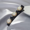 thumbnail image 5 of Sparkling Crystal Stone Braided Hair Clips, 1/4pcs Butterfly Rhinestone Hair Clip, Satin Fabric Hair Bands, Rhinestone Hair Clips, Big Hair Clips for Thick Hair with 3 Mini Hair Clips, 5 of 5