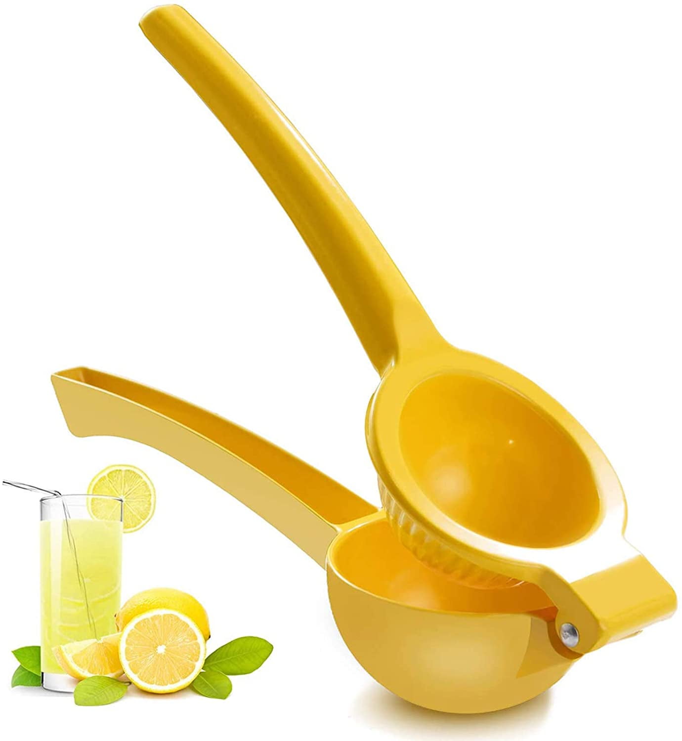 keeps citrus fresh for longer Yellow Lemon & Lime squeeze hand juicer 