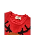 thumbnail image 7 of Bagilaanoe Toddler Baby Girl Boy Christmas Sweater Long Sleeve Cartoon Deer Print Pullover 12M 24M 3T 4T 5T 6T 7T Kids Warm Jumpers Tops Fall Loose Knitwear, 7 of 7