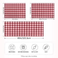 thumbnail image 4 of Haosy Satin Pillowcase for Hair and Skin Standard Cooling Silk Pillow Case with Envelope Closure Red and White Checkered 20"x40", 4 of 9