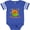 Football Blue and White, variant on Inktastic Happy Halloween- cute pumpkin cupcake Boys or Girls Baby Bodysuit