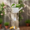 thumbnail image 1 of Weloille Arrosoir en Fer Forgé Panier Suspendu pour Plante, Trou de Drainage Antirouille Support Détachable pour Pot de Fleurs, Support Suspendu Rétro Résistant aux Intempéries pour Plantes pour Déco de Balcon, Patio, Véranda, Jardin, 1 of 6