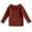 Brown, variant on LIaqionyy Toddler Litter Girls Knitted Sweater Long Sleeve Ruffle Collar Pullover Sweatshirt Clothes Tops