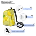 thumbnail image 5 of Balery Bright Lemons Vintage Canvas Backpack for Men and Women - Large Capacity, Durable Travel Laptop Bag for School, Work, Hiking, and Outdoor Activities, 5 of 7