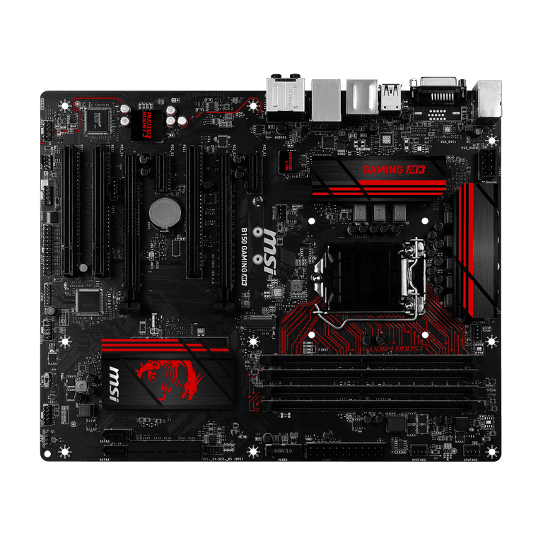 MSI USA B150 GAMING M3 MSI B150 GAMING M3 Desktop Motherboard Intel B150 Chipset Socket H4 LGA 1151 ATX 1 x Processor Support 64 GB DDR4