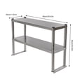 thumbnail image 4 of TOOL1SHOOOO 36 inch Double-layer Stainless Steel Freestanding Shelf Organizer Single Layer Capacity Up To 30kg/66.14lbs, 4 of 7