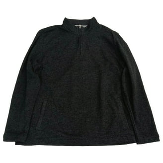 IZOD Mens Big & Tall Green Mock Neck Quarter-Zip Pullover