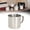 250ML Handle, variant on Handleless 304 Stainless Steel Graduated Measuring Cup, Multi-Size Stackable Metal Measuring Mug, Durable Kitchen Tool For Baking, Rice, Water, Flour And Dry Liquid Ingredient Measurement