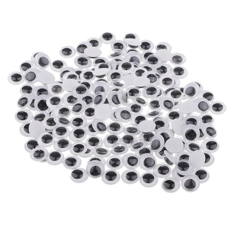 menolana Googly Eyes Googly with Stickers, Various Sizes Rocking Eyes Round Stickers for 10mm 200pieces