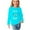 Light Blue, variant on Odeerbi Toddler Girls Fall Winter Basic Layering T-Shirt Cute Print Basic Tees Long Sleeve Shirts Cute Crewneck Tops Dressy Casual Blouses Base Layer Toddler Clothes Olive Green