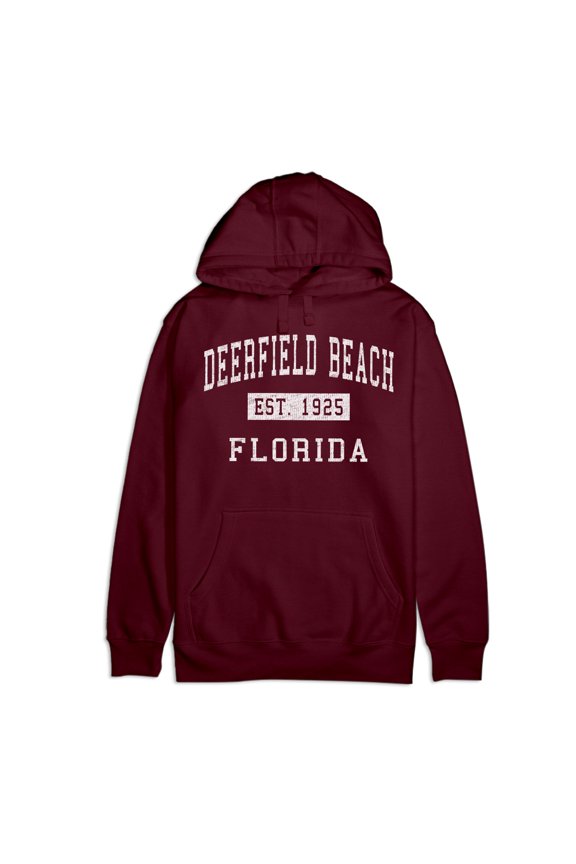 Deerfield Beach Florida Classic Established Premium Cotton Hoodie