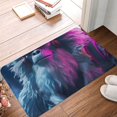 thumbnail image 4 of Rateoe Hip-Hop Glasses Gorilla Pattern Flannel Door Mat Indoor Outdoor Entrance, Waterproof All-Weather Doormat,Fade Resistant, Low Profile Entryway Mat 16x24in, 4 of 7