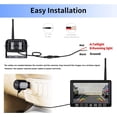 thumbnail image 7 of ZEROXCLUB Wireless Backup Camera HD 1080P IP69K Waterproof Night Vision 7'' DVR Split Touch Monitor for Truck/RV/Trailer/Bus-B701, 7 of 7