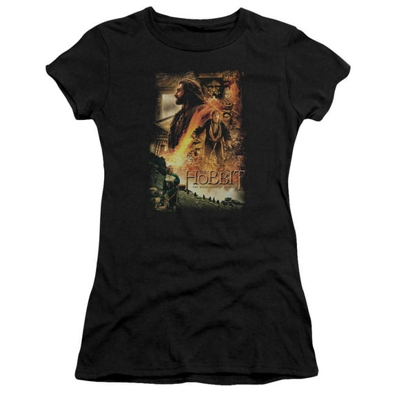 Hobbit Golden Chamber S/S Junior Women's T-Shirt Sheer Black