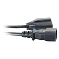 thumbnail image 6 of C2G 03132 18 AWG Monitor Power Adapter Cord - IEC320C14 to NEMA 5-15R, TAA Compliant, Black (3 Feet, 0.91 Meters), 6 of 6