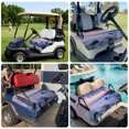 thumbnail image 6 of Golf Cart Seat Covers for 2 Seater, Coastal Soft Microfiber Cart Seat Towel Blanket, Summer Beach Ocean Nautical Absorbent Breathable Non Slip Bench Seats Protector for Golf Course 51"x31", 6 of 9