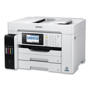 Epson WorkForce ST-C8090 Inkjet Multifunction Printer-Color-Copier/Fax/Scanner-4800x1200 dpi Print-Automatic Duplex Print-66000 Pages-550 sheets Input-Color Flatbed Scanner-1200 dpi Optical