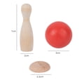 thumbnail image 3 of Juego de bolos para niños pequeños Yotijar Juguete educativo 10 pines 2 bases, 3 of 10