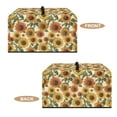 thumbnail image 5 of Whosucclay Sunflower Print Microwave Oven Dust Cover Toaster Oven Cover Oil-Proof Small Appliance Dust Covers Suitable for Most Microwave Ovens 18.25" x 14.5" x 11"inches-S, 5 of 7