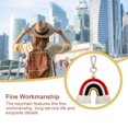 thumbnail image 3 of CNKOO Weaving Rainbow Keychains Bohemian Style Fashion Accessory Chic Woven Hanging Decor Keyholder Decoration Colorful Bag Pendant, 3 of 8