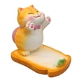 thumbnail image 2 of Soporte para teléfono móvil, accesorio de escritorio, soporte divertido para teléfono con forma de animal para sala de estar Gato amarillo, 2 of 7