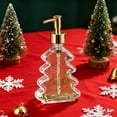 thumbnail image 4 of Christmas Soap Dispenser 6in Tree Shaped Glass Soap Dispenser with Pump Empty Lotion Bottles for Xmas Decor, Kitchen, Bathroom, 4 of 4