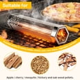 thumbnail image 6 of Premium Pellet Smoker Tube 12 inches, Smoke Tube for Pellet Smoker, 5 Hours of Billowing Smoke, Hot or Cold Smoking, Includes 2 S-Shaped Hooks,Brush, for Any Grill or Smoker, Smoker Accessories, 6 of 8