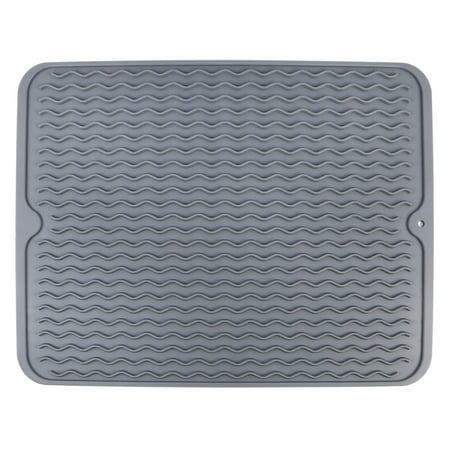 

Tinksky 1pc Kitchen Dish Drying Mat Wave Grain Mat Drain Pad Table Mat (Large Size)