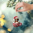 thumbnail image 2 of Binwennn Rocking Ornament 2D Christmas Pendant Decoration Christmas Tree Double Printed Acrylic Flat Pendant Decoration Interesting Decoration For Christmas E, 2 of 5