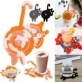 thumbnail image 1 of Posavasos De Trasero De Gato Posavasos De Bebida Divertido Posavasos De Copa De Ganchillo Hecho A Mano Posavasos De Bebida Absorbente Antideslizante Para Mesa De Café Decoración De Bar De Oficina En C Muyoka Hogar, 1 of 6