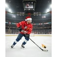 thumbnail image 6 of Sleigh'n It Ugly Christmas Sweater - Funny Hockey Santa Pullover for Adults - Unisex Holiday Sweaters Sweater Medium Multicolor, 6 of 6