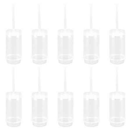

20pcs Pushable Cake Holders Diy Push Cake Mold Cylinder Shaped Cake Pusher Push Pops Plastic Containers with Lids