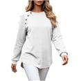 thumbnail image 5 of Horkkom Sweatshirt for Women Crewneck Long Sleeve Pullover Sweatshirts Casual Loose Sweat Shirts XL, 5 of 8