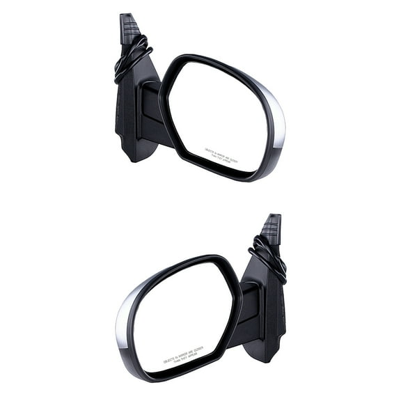 New Pair Of Door Mirrors Compatible With Chevrolet General Motors GM GMC Man Avalanche Yukon Sierra Suburban Silverado 1500 2007-2012 2013 2014 By Part Numbers GM1321340 GM1320340 25776088