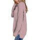 thumbnail image 4 of Blusas tipo túnica de punto gofre de manga larga para mujer, camisas casuales con cuello en V, suéteres holgados, 4 of 6
