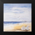 thumbnail image 2 of Atelier B Art Studio 15x15 Black Modern Framed Museum Art Print Titled - Day at the Beach, 2 of 5