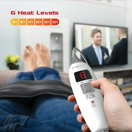 FitRx Recovery Heat Heating Pad, Electric Heating Pad for Back Pain Relief, 12 x 24in.