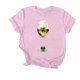 thumbnail image 1 of Puntoco Liquidación de camisetas cortas para mujer Camiseta de manga corta con cuello redondo y estampado para mujer, 1 of 3