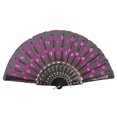thumbnail image 1 of Abanico de mano plegable con lentejuelas, regalo de fiesta de boda, accesorios de baile, decoración del hogar (rojo rosa), 10 Uds., 1 of 1