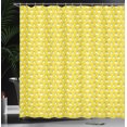 thumbnail image 3 of Ambesonne Animal Shower Curtain, Cartoon Funny Lemurs Pattern, 69"Wx84"L, Earth Yellow, 3 of 4