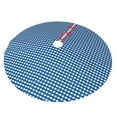 thumbnail image 2 of Kll 48" Christmas Tree Skirt Blue Gingham Xmas Tree Skirts Mat For New Year Xmas Holiday Party Indoor Outdoor Home Decoration, 2 of 9