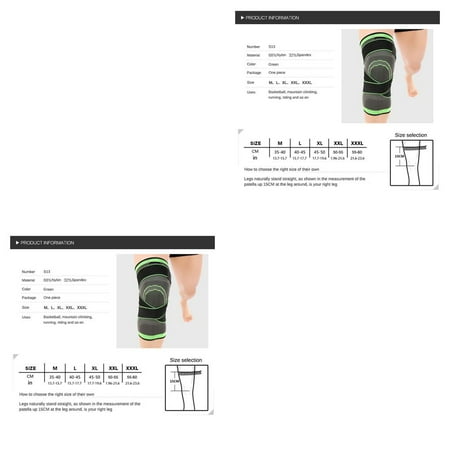 

1pcs Fitness Running Cycling Bandage Knee Support Braces Elastic Sports