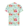 thumbnail image 5 of ALLLIST Short Sleeve Spring Tops Graphic Button V-Neck T-Shirts Ladies Tops and Blouses, 5 of 5