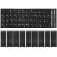 thumbnail image 1 of Miangastore Language Keyboard Sticker PVC Material 10Pcs 7.1X2.6X0.02In, 1 of 9