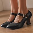 thumbnail image 5 of Mary Jane High Heels Ankle Slingback Dress Shoes for Women Party Dating with Buckle Strap, 5 of 9