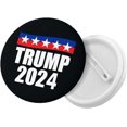 Ethyie round badge, Donald Trump 2024 button pin women button badge pin