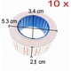 thumbnail image 4 of Etiquetadora de precios de 1 línea y 8 caracteres, kit con 10 rollos de etiquetas y 2 cartuchos de tinta, color rojo, 4 of 5